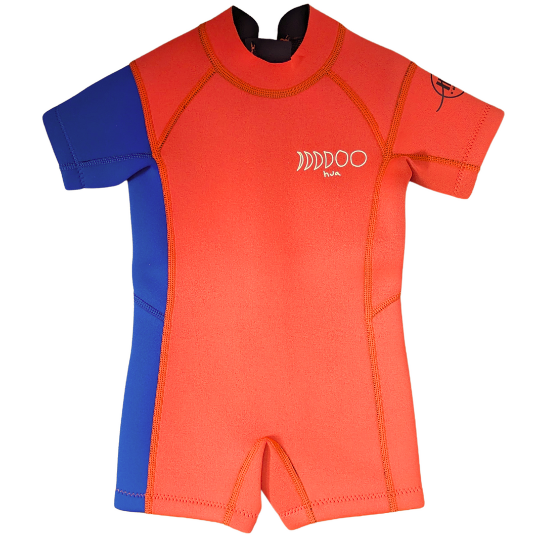 2.5mm Ultrasoft Hua Neoprene Short Sleeve Springsuit Wetsuit for Babies + Toddlers