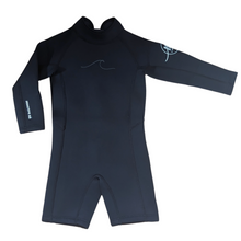 Load image into Gallery viewer, Black Onyx 2.5mm Ultrasoft Baby, Toddler, and Kids Yamamoto Longsleeve Shorty Wetsuit
