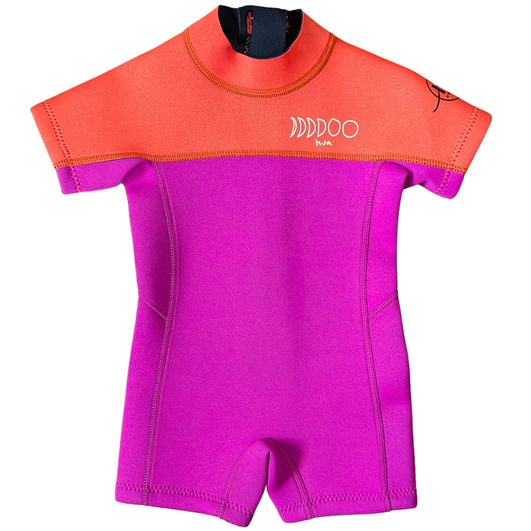 2.5mm Ultrasoft Hua Neoprene Shortsleeve Springsuit Wetsuit for Babies + Toddlers